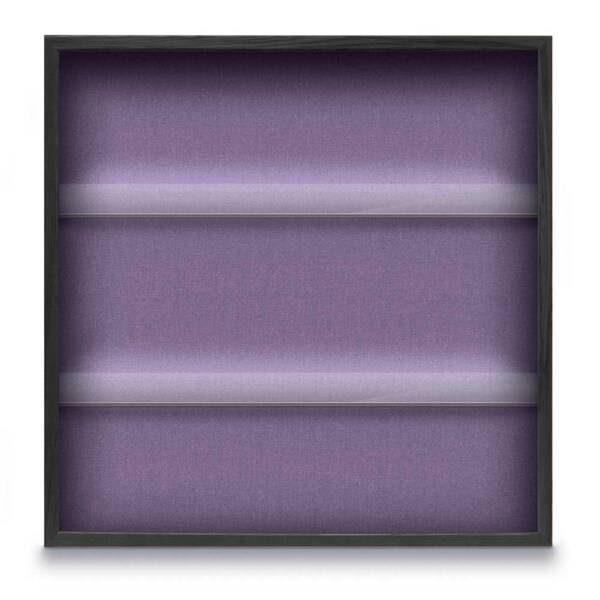 Outdoor Enclosed Combo Board, 48"x36", Satin Frame/Burgundy & Cork